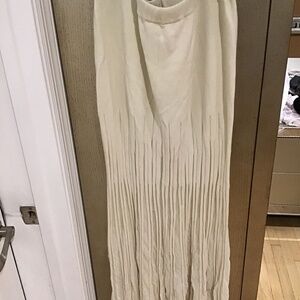 ICHI long skirt see through design. Off white New with tags